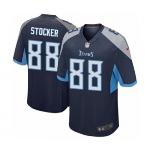 Men's Nike Tennessee Titans #88 Luke Stocker Game Navy Blue Team Color NFL Jersey