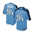 Men's Nike Tennessee Titans #94 Austin Johnson Game Light Blue Team Color NFL Jersey