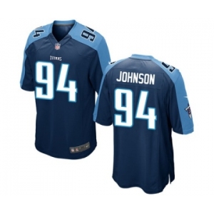 Men's Nike Tennessee Titans #94 Austin Johnson Game Navy Blue Alternate NFL Jersey