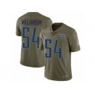 Men Nike Tennessee Titans #54 Avery Williamson Limited Olive 2017 Salute to Service NFL Jersey