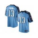 Men's Nike Tennessee Titans #13 Taywan Taylor Limited Light Blue Team Color NFL Jersey