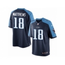 Men's Nike Tennessee Titans #18 Rishard Matthews Limited Navy Blue Alternate NFL Jersey