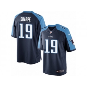 Men's Nike Tennessee Titans #19 Tajae Sharpe Limited Navy Blue Alternate NFL Jersey
