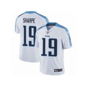 Men's Nike Tennessee Titans #19 Tajae Sharpe Vapor Untouchable Limited White NFL Jersey