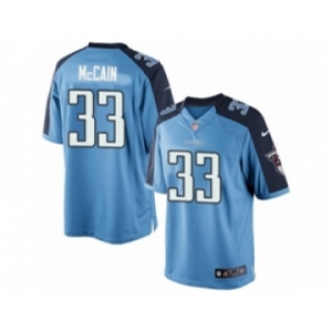 Men's Nike Tennessee Titans #33 Brice McCain Limited Light Blue Team Color NFL Jersey