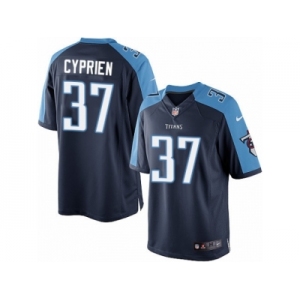 Men's Nike Tennessee Titans #37 Johnathan Cyprien Limited Navy Blue Alternate NFL Jersey