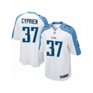 Men's Nike Tennessee Titans #37 Johnathan Cyprien Limited White NFL Jersey