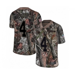 Men's Nike Tennessee Titans #4 Ryan Succop Limited Camo Rush Realtree NFL Jersey