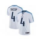 Men's Nike Tennessee Titans #4 Ryan Succop Vapor Untouchable Limited White NFL Jersey
