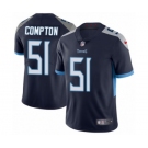 Men's Nike Tennessee Titans #51 Will Compton Navy Blue Team Color Vapor Untouchable Limited Player NFL Jersey