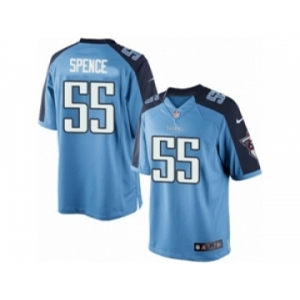 Men's Nike Tennessee Titans #55 Sean Spence Limited Light Blue Team Color NFL Jersey