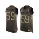 Men's Nike Tennessee Titans #59 Wesley Woodyard Limited Green Salute to Service Tank Top NFL Jersey