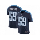 Men's Nike Tennessee Titans #59 Wesley Woodyard Vapor Untouchable Limited Navy Blue Alternate NFL Jersey