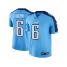 Men's Nike Tennessee Titans #6 Brett Kern Limited Light Blue Rush NFL Jersey