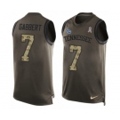 Men's Nike Tennessee Titans #7 Blaine Gabbert Limited Green Salute to Service Tank Top NFL Jersey