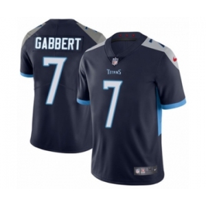 Men's Nike Tennessee Titans #7 Blaine Gabbert Navy Blue Team Color Vapor Untouchable Limited Player NFL Jersey