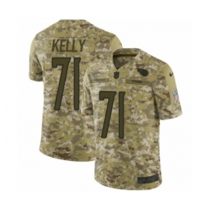 Men's Nike Tennessee Titans #71 Dennis Kelly Limited Camo 2018 Salute to Service NFL Jersey