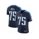 Men's Nike Tennessee Titans #75 Byron Bell Vapor Untouchable Limited Navy Blue Alternate NFL Jersey