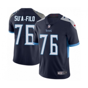 Men's Nike Tennessee Titans #76 Xavier Su'a-Filo Navy Blue Team Color Vapor Untouchable Limited Player NFL Jersey