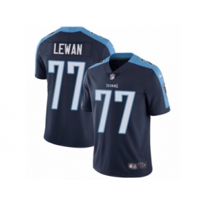 Men's Nike Tennessee Titans #77 Taylor Lewan Vapor Untouchable Limited Navy Blue Alternate NFL Jersey