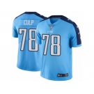 Men's Nike Tennessee Titans #78 Curley Culp Limited Light Blue Rush NFL Jersey