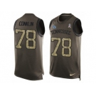 Men's Nike Tennessee Titans #78 Jack Conklin Limited Green Salute to Service Tank Top NFL Jersey