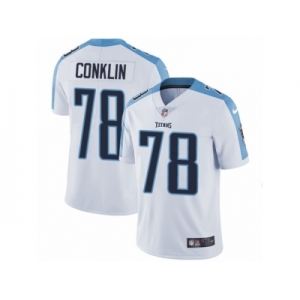 Men's Nike Tennessee Titans #78 Jack Conklin Vapor Untouchable Limited White NFL Jersey