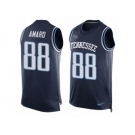 Men's Nike Tennessee Titans #88 Jace Amaro Limited Navy Blue Player Name & Number Tank Top NFL Jersey