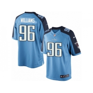 Men's Nike Tennessee Titans #96 Sylvester Williams Limited Light Blue Team Color NFL Jersey