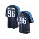 Men's Nike Tennessee Titans #96 Sylvester Williams Limited Navy Blue Alternate NFL Jersey