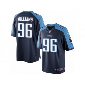 Men's Nike Tennessee Titans #96 Sylvester Williams Limited Navy Blue Alternate NFL Jersey