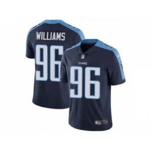 Men's Nike Tennessee Titans #96 Sylvester Williams Vapor Untouchable Limited Navy Blue Alternate NFL Jersey