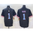 Men's Tennessee Titans #1 Cameron Ward Black 2025 Draft F.U.S.E. Vapor Limited Football Stitched Jersey