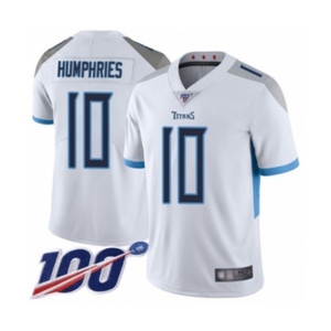 Men's Tennessee Titans #10 Adam Humphries White Vapor Untouchable Limited Player 100th Season Football Jersey