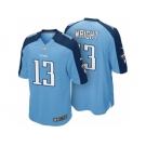 Men's Tennessee Titans #13 Kendall Wright Blue Color Rush Limited Jersey