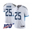 Men's Tennessee Titans #25 Adoree' Jackson White Vapor Untouchable Limited Player 100th Season Football Jersey