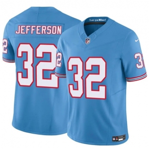 Men's Tennessee Titans #32 Jermar Jefferson Blue 2025 F.U.S.E. Throwback Vapor Limited Football Stitched Jersey