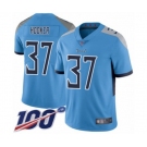 Men's Tennessee Titans #37 Amani Hooker Light Blue Alternate Vapor Untouchable Limited Player 100th Season Football Jersey