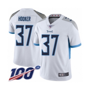 Men's Tennessee Titans #37 Amani Hooker White Vapor Untouchable Limited Player 100th Season Football Jersey