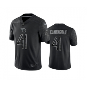 Men's Tennessee Titans #41 Zach Cunningham Black Reflective Limited Stitched Football Jersey