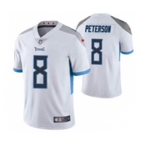 Men's Tennessee Titans #8 Adrian Peterson White Vapor Untouchable Stitched Football Jersey