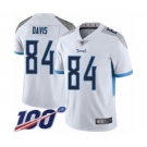 Men's Tennessee Titans #84 Corey Davis White Vapor Untouchable Limited Player 100th Season Football Jersey