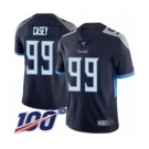 Men's Tennessee Titans #99 Jurrell Casey Navy Blue Team Color Vapor Untouchable Limited Player 100th Season Football Jersey