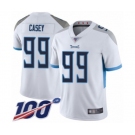 Men's Tennessee Titans #99 Jurrell Casey White Vapor Untouchable Limited Player 100th Season Football Jersey