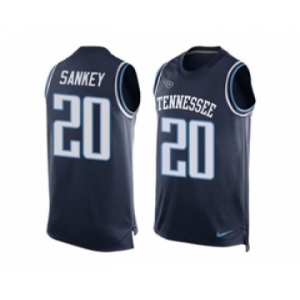 Nike Tennessee Titans #20 Bishop Sankey Navy Blue Alternate Men's Stitched NFL Limited Tank Top Jersey