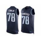 Nike Tennessee Titans #78 Jack Conklin Navy Blue Alternate Men's Stitched NFL Limited Tank Top Jersey