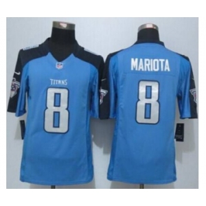 nike nfl jerseys tennessee titans #8 mariota lt.blue[nike limited][mariota]
