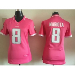 2015 Women Nike Tennessee Titans #8 Marcus Mariota pink jerseys