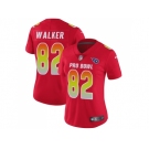 Women Nike Tennessee Titans #82 Delanie Walker Red Stitched NFL Limited AFC 2018 Pro Bowl Jersey