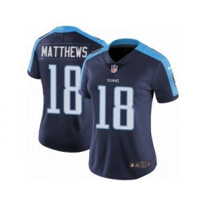 Women's Nike Tennessee Titans #18 Rishard Matthews Vapor Untouchable Limited Navy Blue Alternate NFL Jersey